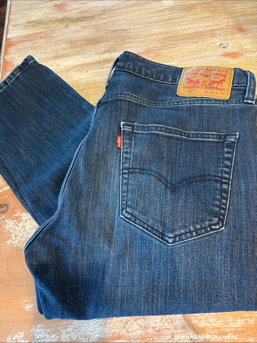Levi's Men's Dark Blue Slim Straight Jeans